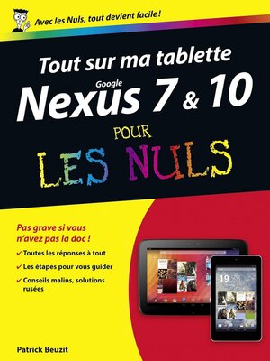 cover image of Tout sur ma tablette Google Nexus 7 et 10 Pour les Nuls